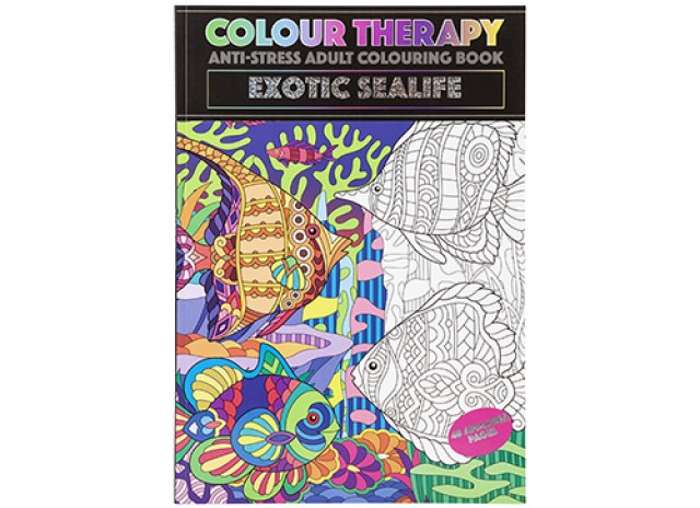 48 PAGE A4 COLOUR THERAPY BOOK SEA LIFE THEME