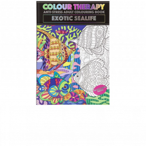 48 PAGE A4 COLOUR THERAPY BOOK SEA LIFE THEME