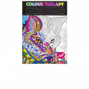 48 PAGE A4 COLOUR THERAPY BOOK ANIMAL THEME